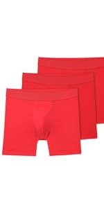 Terramar Performance 6" Boxer Briefs, 3 Pack