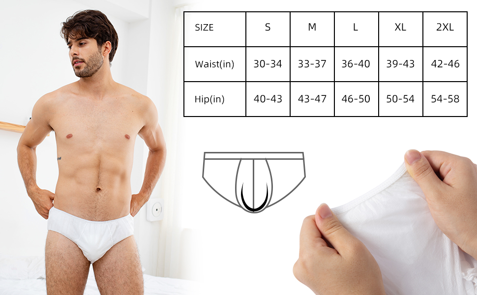 Men''s Disposable Nonwoven Underwear 