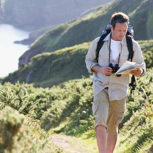 a man hiking in mens underwear sexy