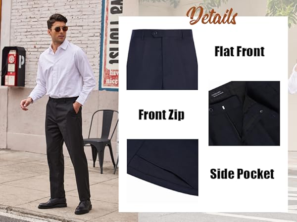 mens slim fit dress pants black navy blue dress pant for men suit pants for men tuxedo pants