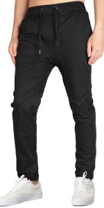 Men Black Khaki Jogger pants