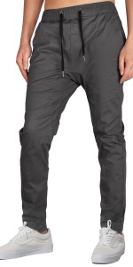 Men Grey Joggers with Deep Pockets