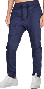 navy joggers elastic waist