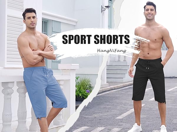 MENS SUMMER LINEN SHORTS