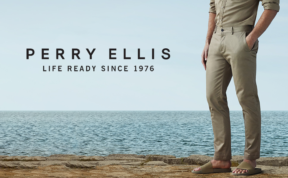 perry ellis logo and pants