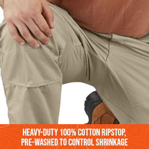 Guide Gear Ripstop Work Cargo Pants for Men in Cotton, Big and Tall Tactical Pants