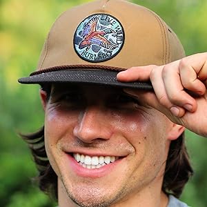 Camo Patch Waxed Canvas Snapback Rope Cap