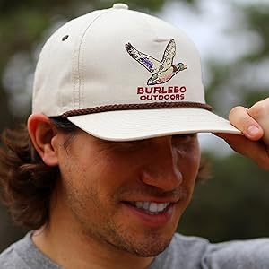 BURLEBO Outdoors Snapback Rope Cap