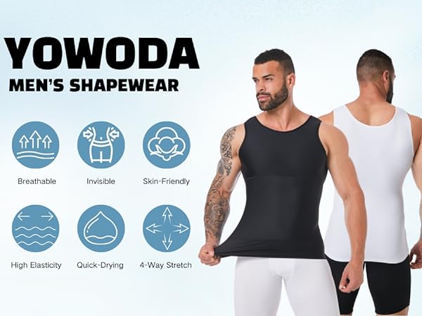 mens shapewear-YOWODA