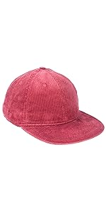 Datoni  Flat Brim Cap Plaid Suede Corduroy Hat Casual Everyday Baseball Cap Unisex Stylish Hat