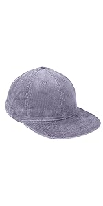 Datoni  Flat Brim Cap Plaid Suede Corduroy Hat Casual Everyday Baseball Cap Unisex Stylish Hat