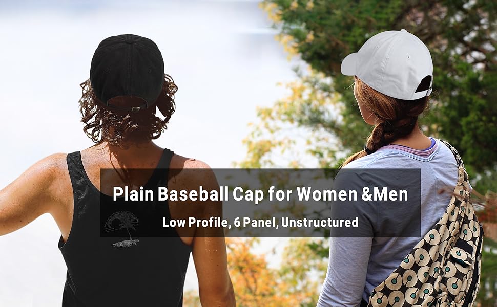 plain baseball cap for women men