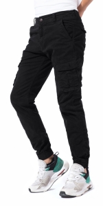 black cargo joggers men