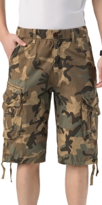 khaki cargo shorts