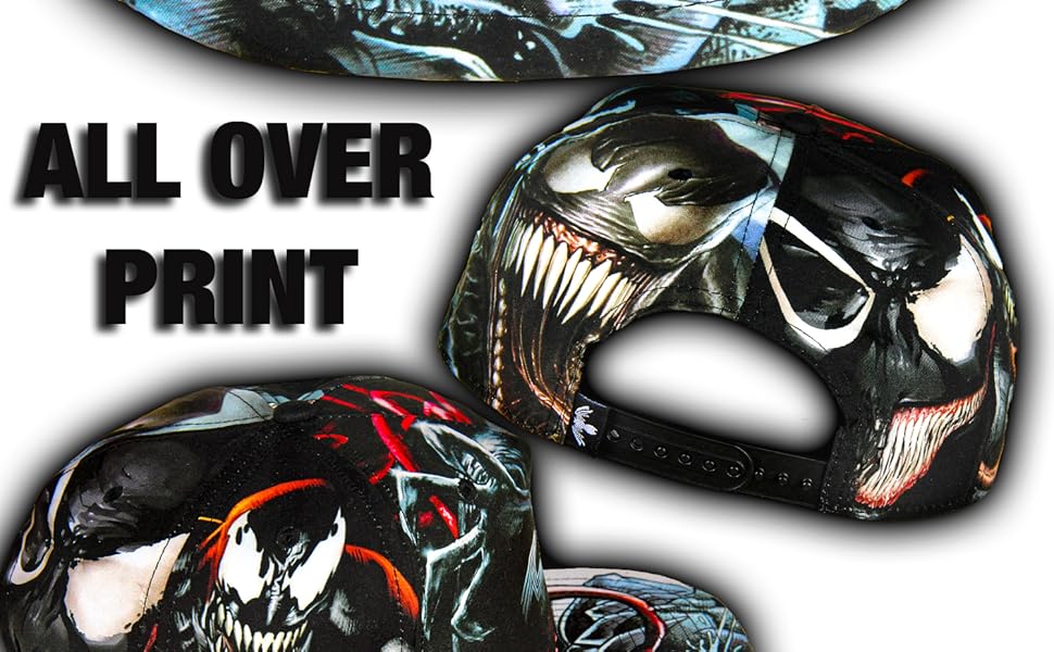 comic book Venom marvel black hat sublimated evil dress cosplay page Thor iron man hulk spiderman