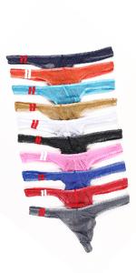 Men Mesh Transparent Thong Briefs