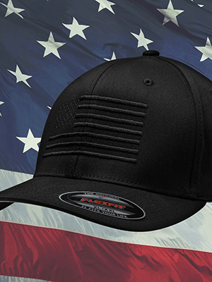 The Blackout Flexfit USA Flag Hat