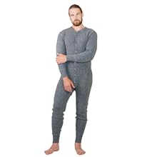 Man in onesies/long underwear/jumpsuit