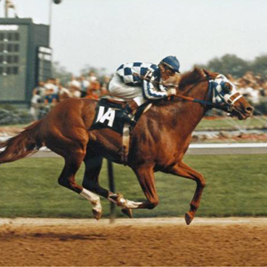 Jockey riding Secretariat