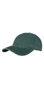 XL, XXL Washed Denim Baseball Cap-Army Green