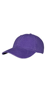 XL, XXL Washed Denim Baseball Cap-Purple