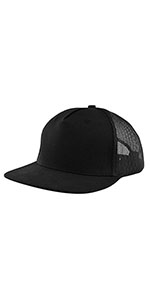 5P-Trucker Mesh-Back Cap-Black