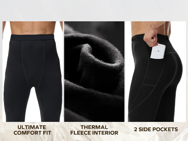 men thermal underwear set