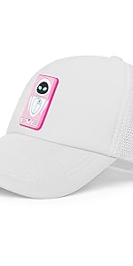 Disney Adult Trucker Hat, WALL-E Eve Mesh Snapback Baseball Cap