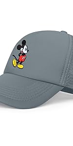 Disney Adult Trucker Hat, Mickey Mouse Mesh Snapback Baseball Cap