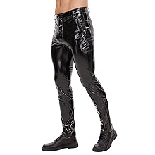 Shiny leather pants for men