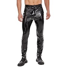 Shiny leather pants for men