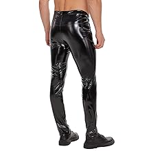 Shiny leather pants for men