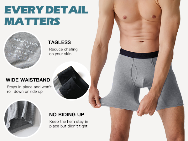 bamboo boxers briefs for men