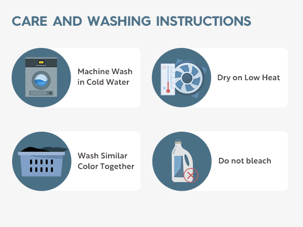 CARE AND WASHING INSTRUCTIONS