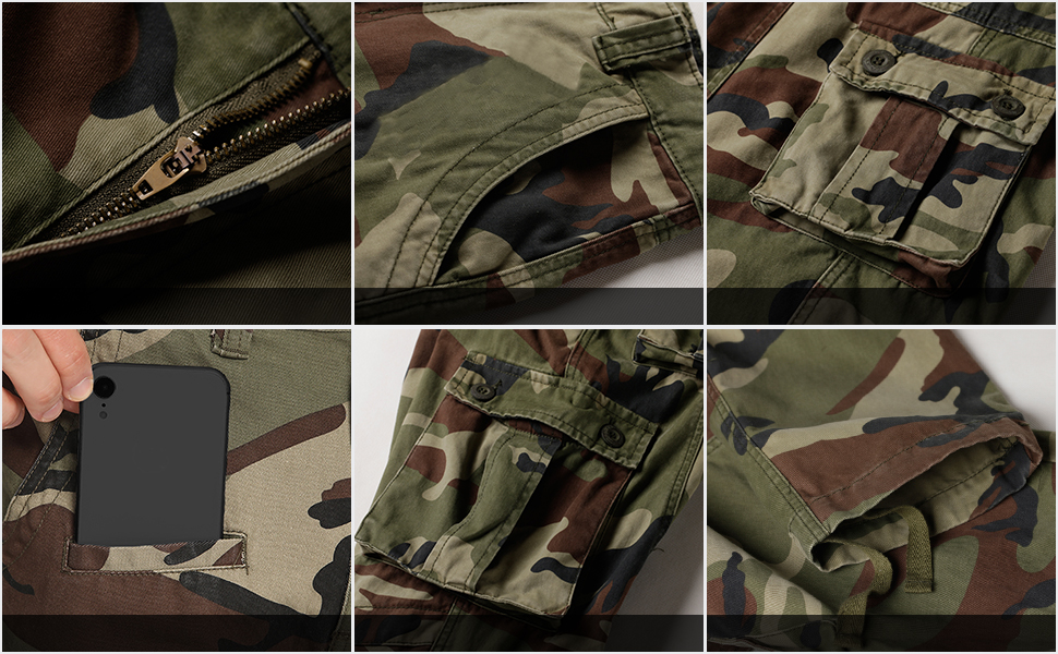 Details of cargo pants men