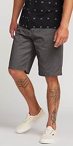 men chino short khaki knee high lightweight durable recycled fabric