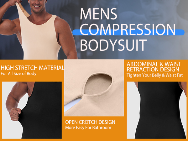 mens compression bodysuit