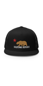 California California Republic Flat Bill