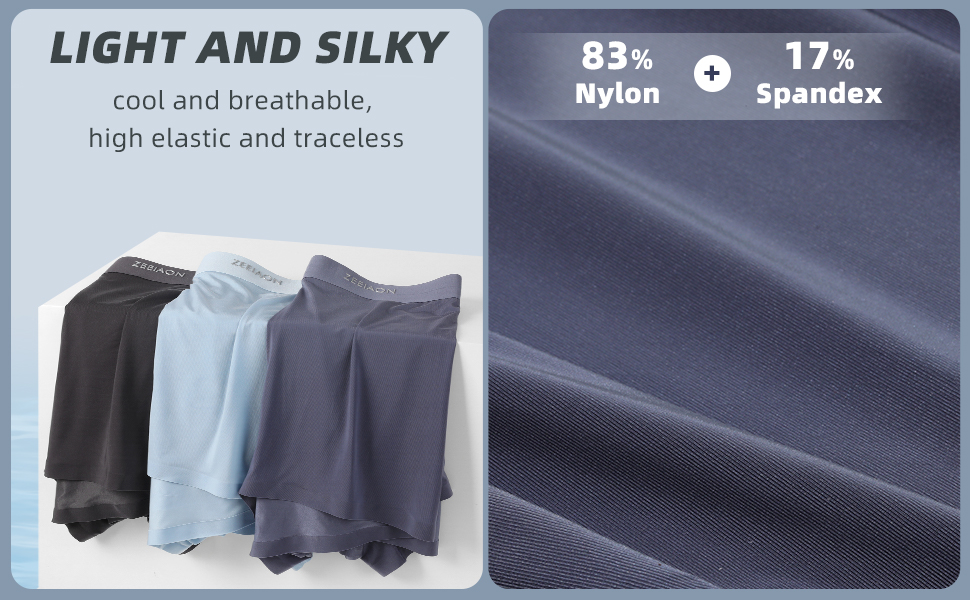 cool breathable high elastic trceless nylon 