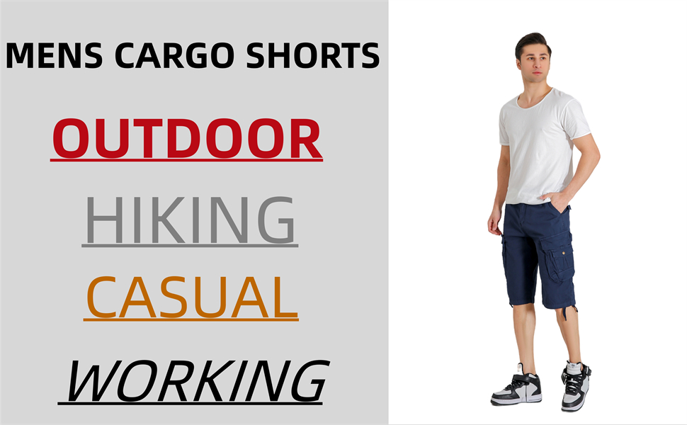 DGWZ cargo shorts for men