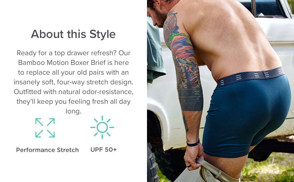 Men''s Bamboo Motion Boxer Brief