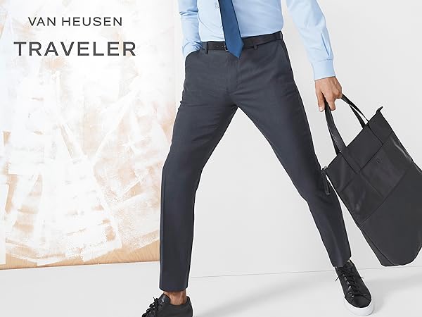 Traveler Slim Pant, Van Heusen, Work Wear