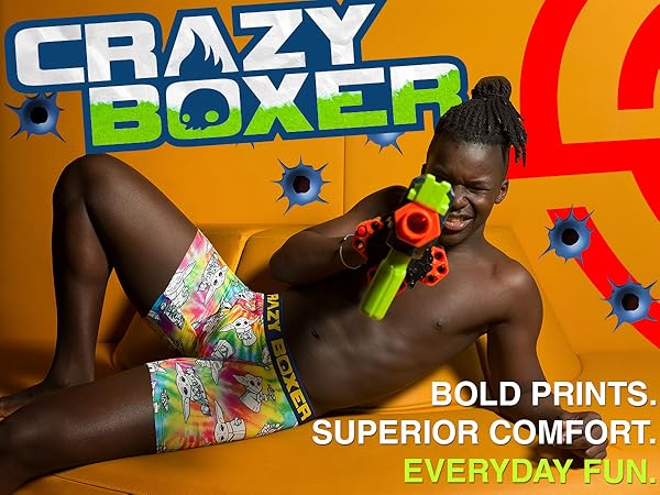 CRAZYBOXER. Bold Prints. Superior Comfort. Everyday Fun.