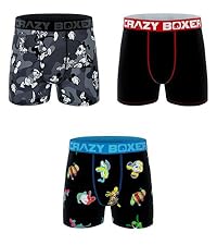 CrazyBoxer Disney Classic Novelty 3pack Boxerbriefs for men