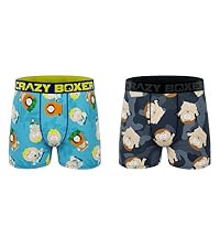 CrazyBoxer South Park Novelty 2 Pack Boxerbriefs for Men