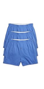 Harbor Bay by DXL Big and Tall 3-Pack Solid Knit Boxers