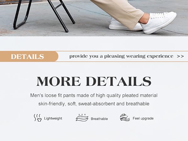 Mens Casual Pants Drawstring Elastic Waist Straight Fit Lightweight Jogger Pants 