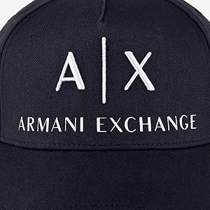 logo cap; logo hat; armani; branded hat