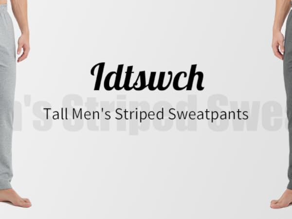 Men&#39;s Tall Striped Sweatpants