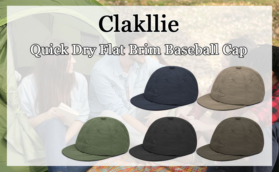 Clakllie Breathable Short Bill Cap Casual Trucker Hat for Men Women Low Proflie Dad Hat